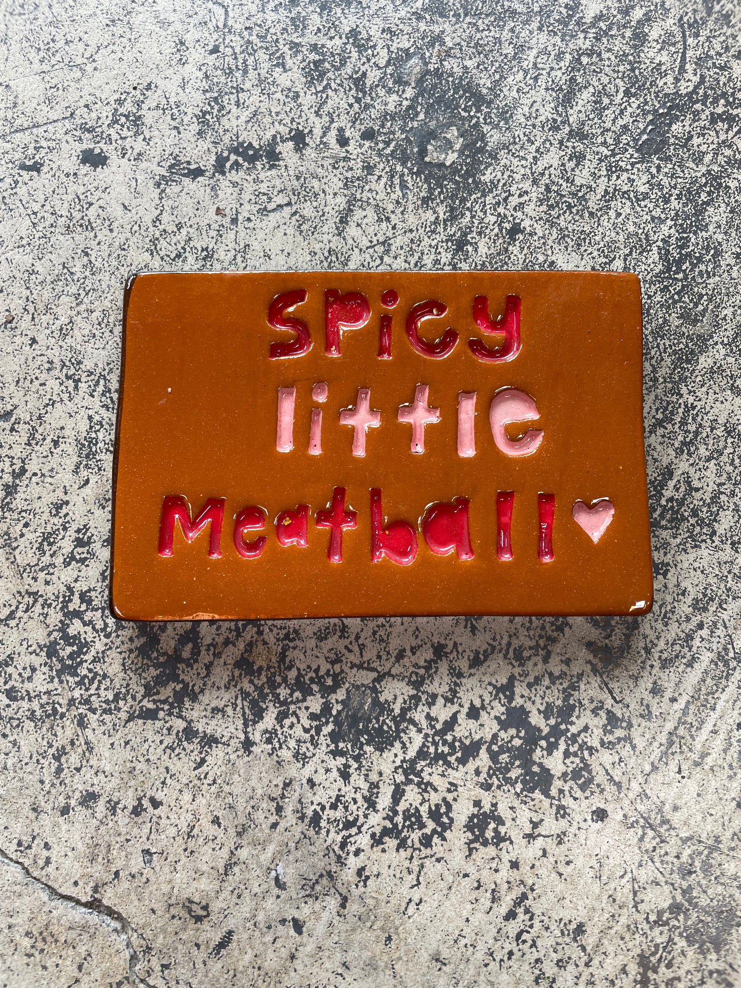 Spicy little meatball tile