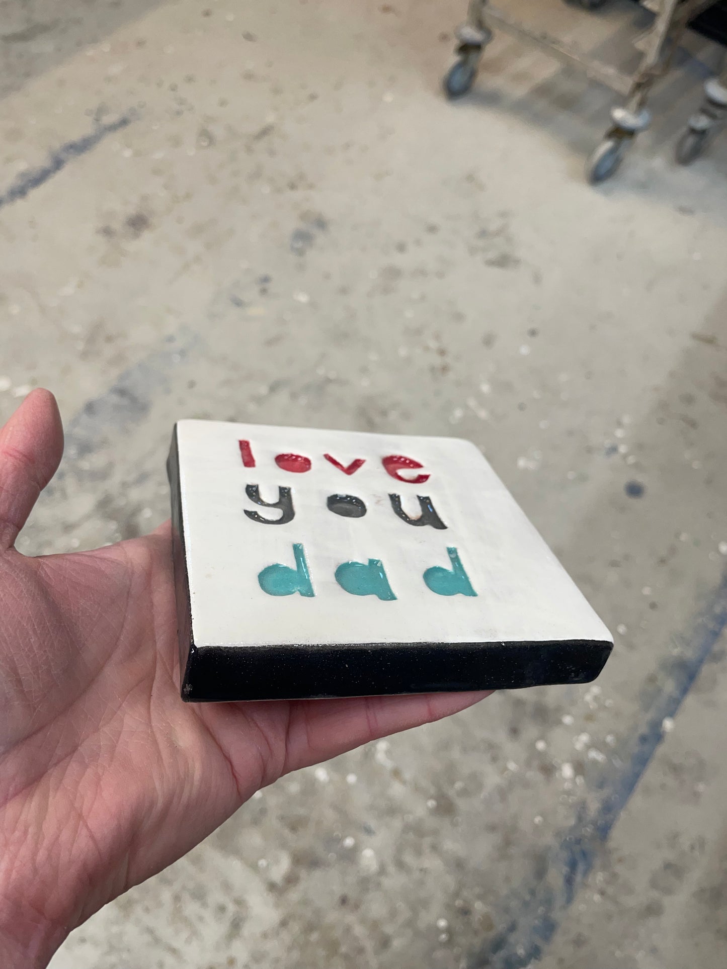Love you dad tile