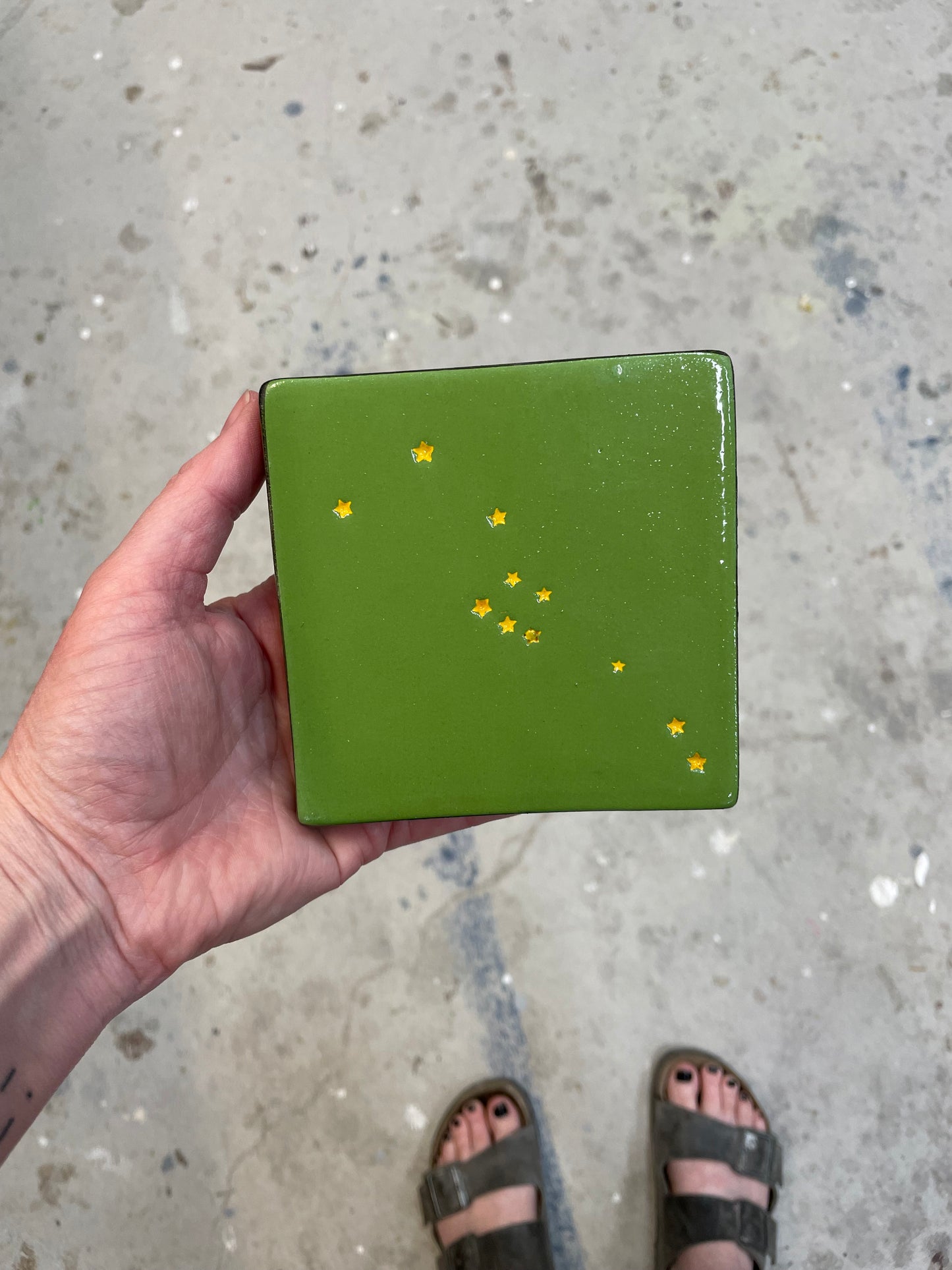 Taurus constellation tile