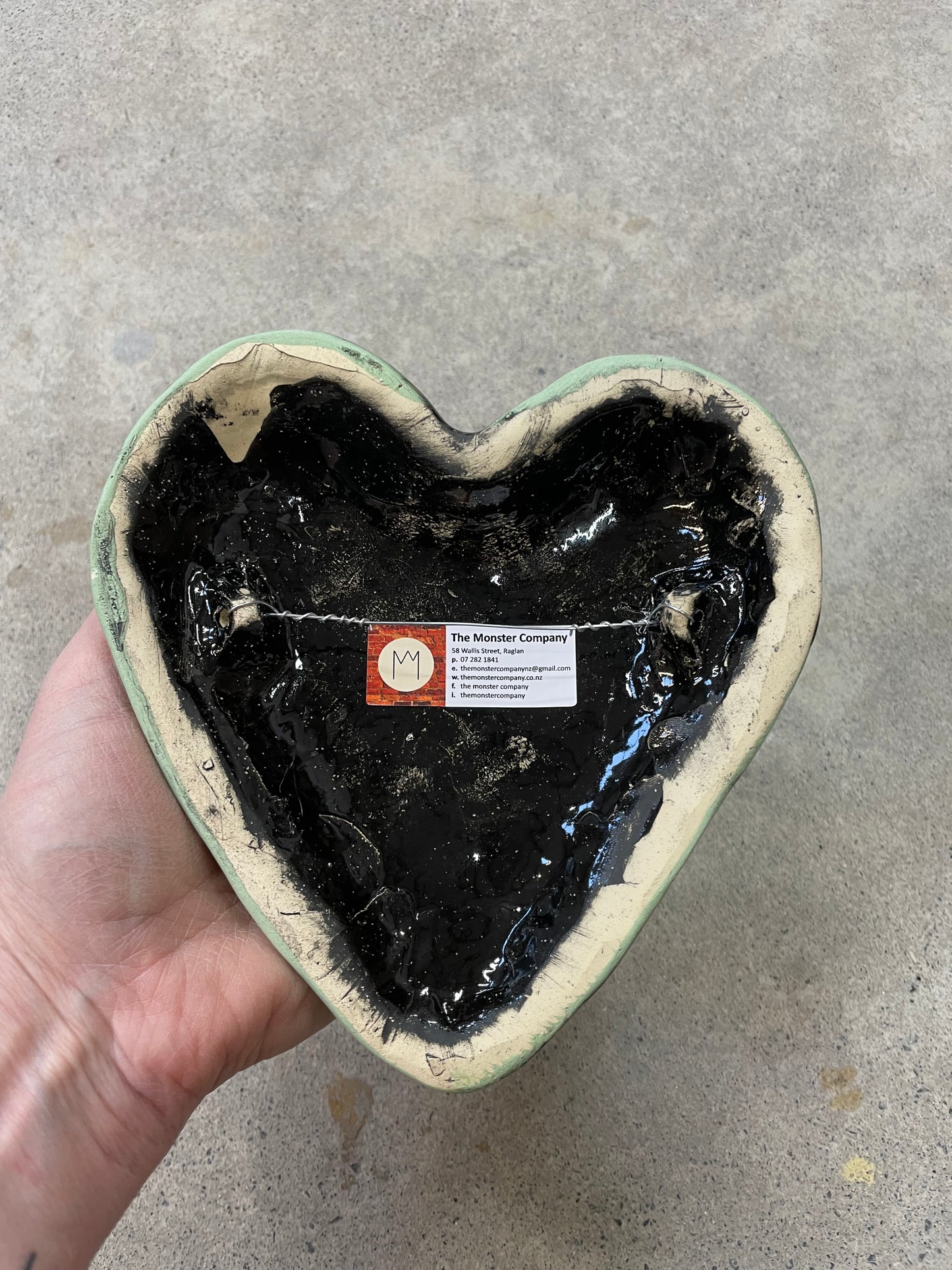 NZ Ceramic heart