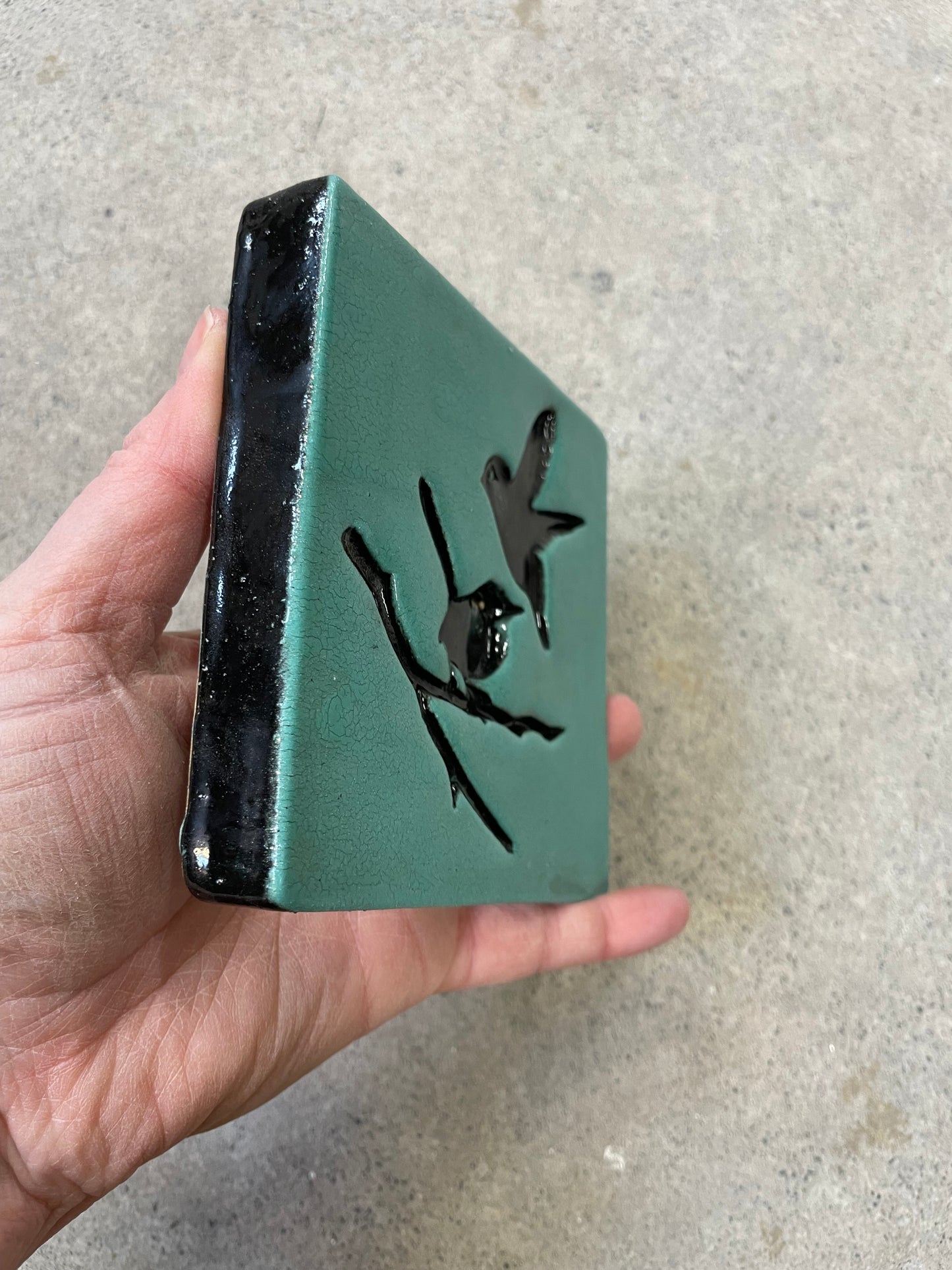 Duckegg Bird and Branch Tile