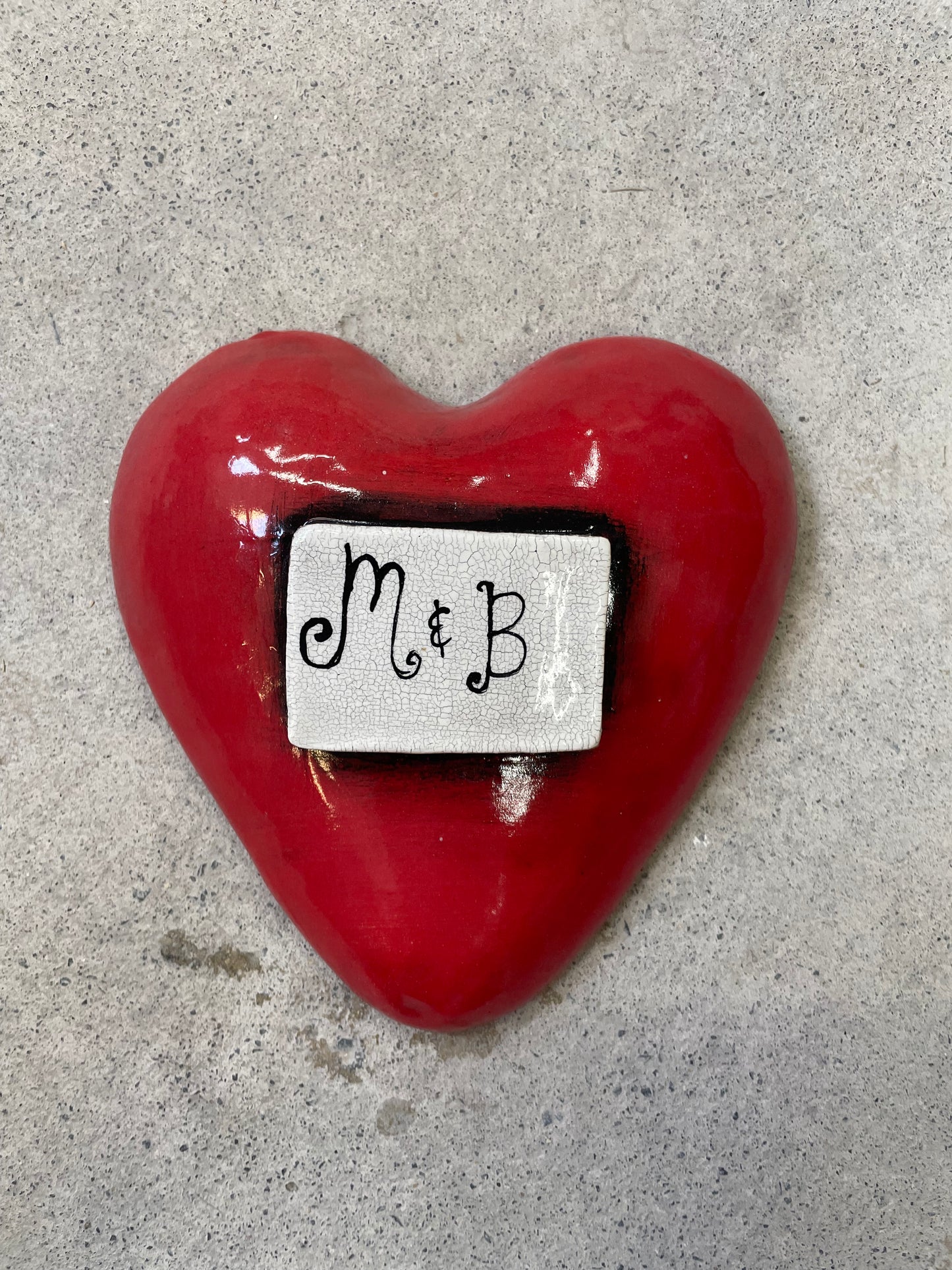 Custom ceramic puff hearts made to order.
