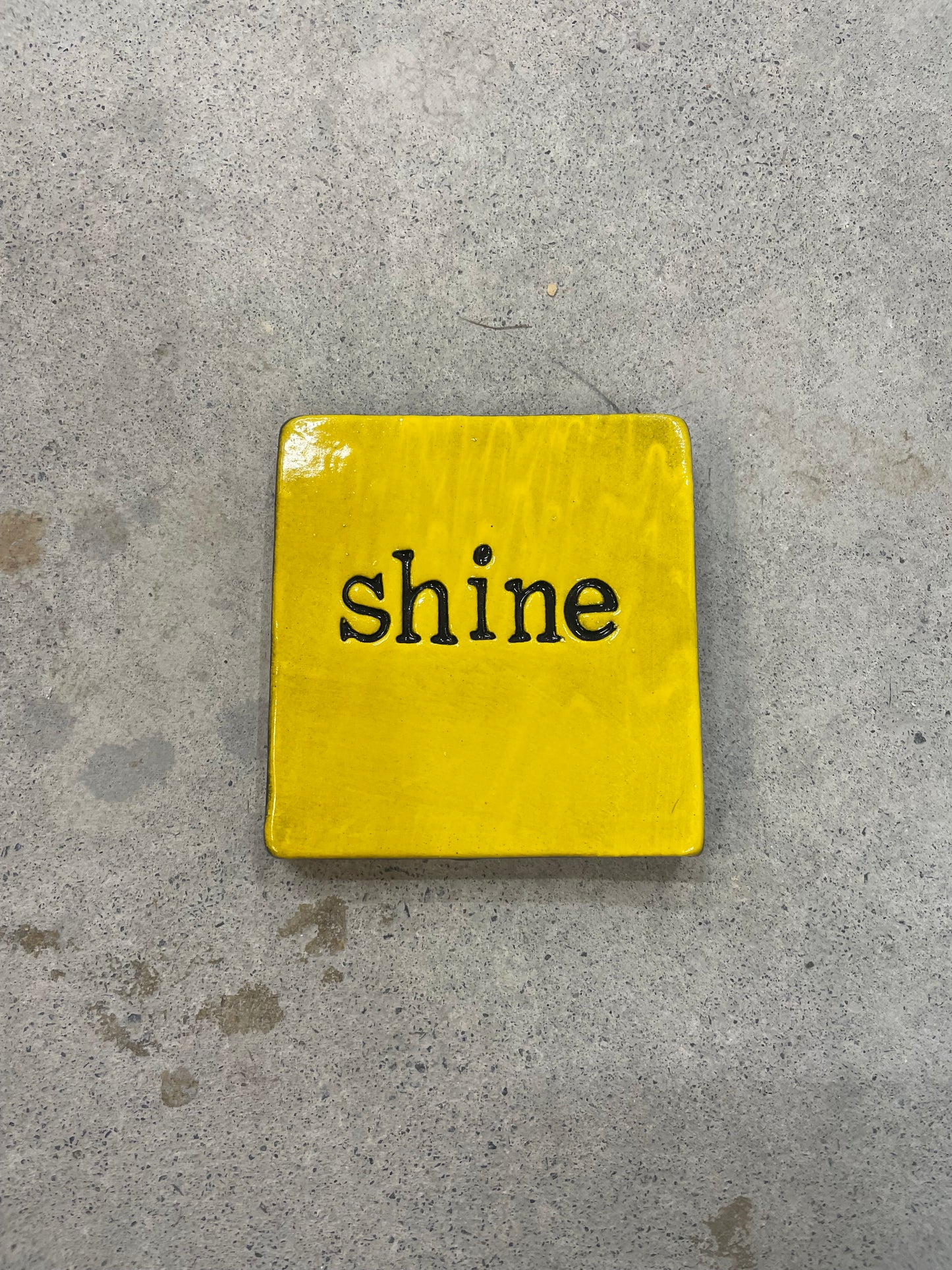 Bright Yellow Shine Tile