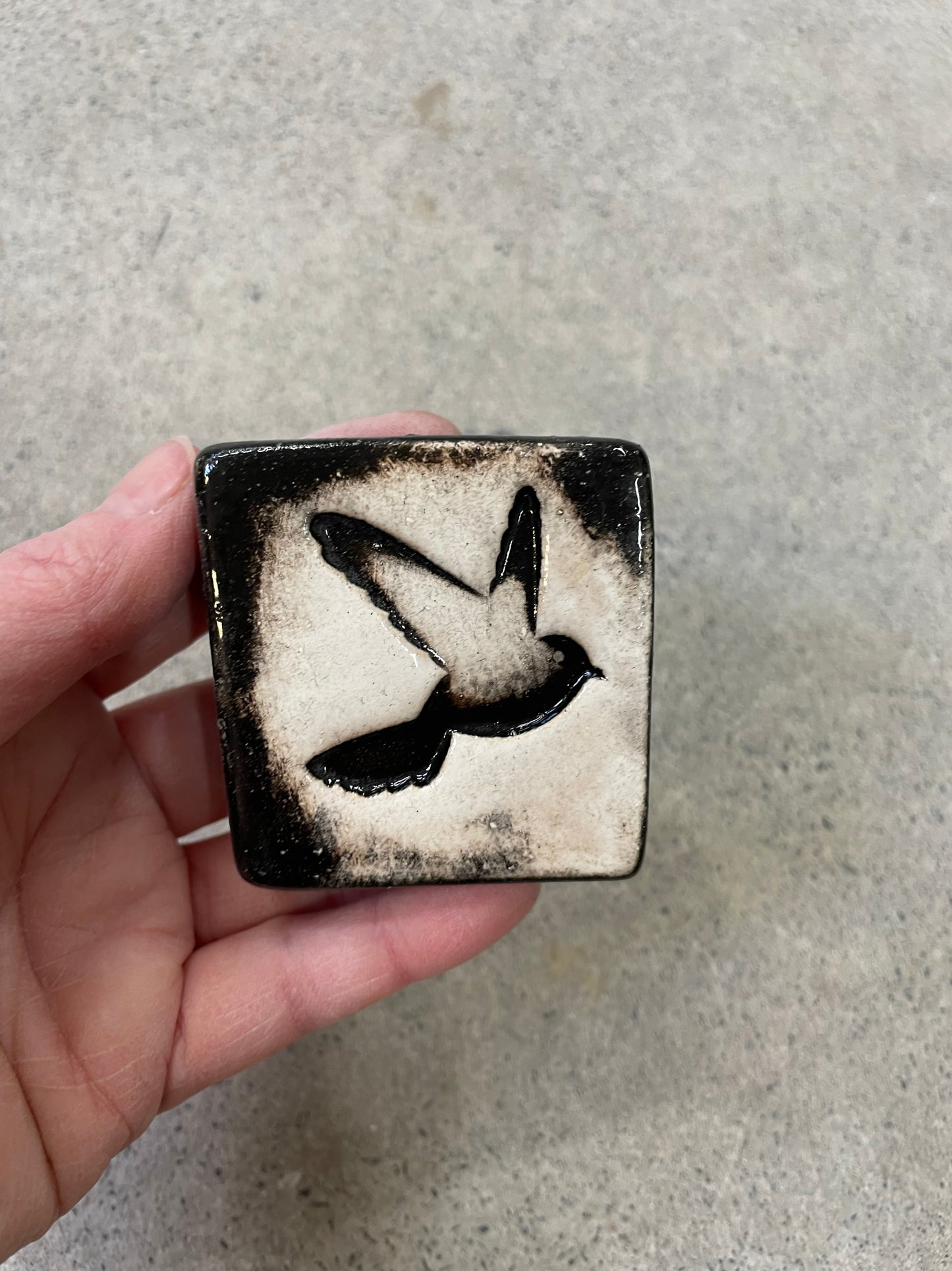 Bird Ceramic Cube