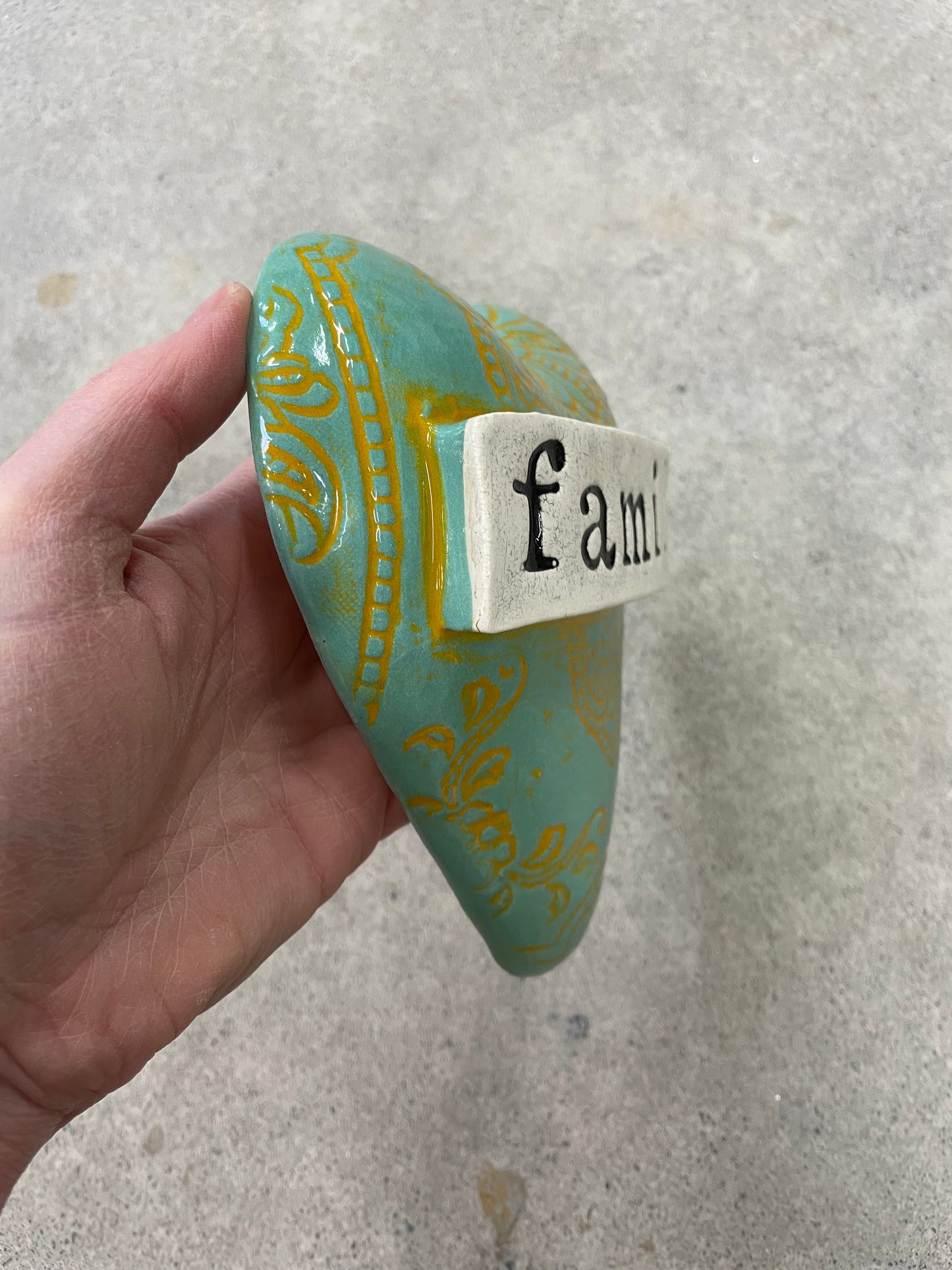 Family ceramic Heart