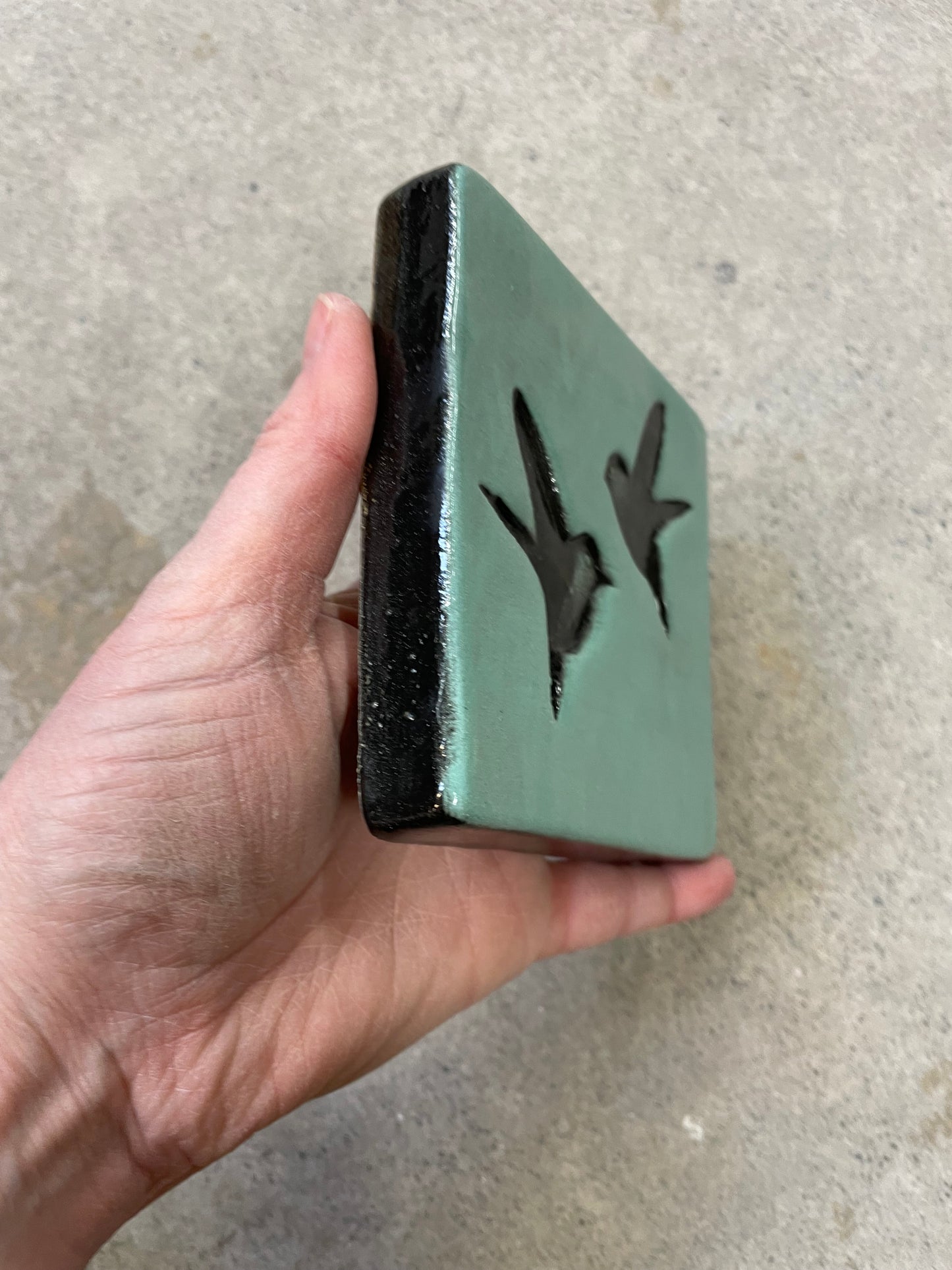 Duckegg Double Bird Tile