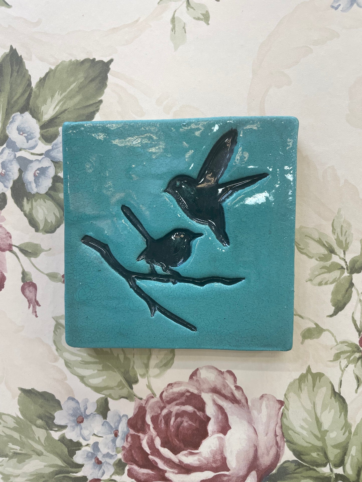 Duckegg Bird and Branch Tile