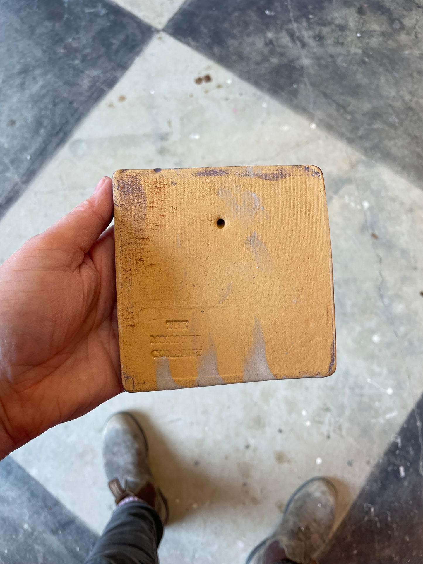 Number 9 ceramic tile