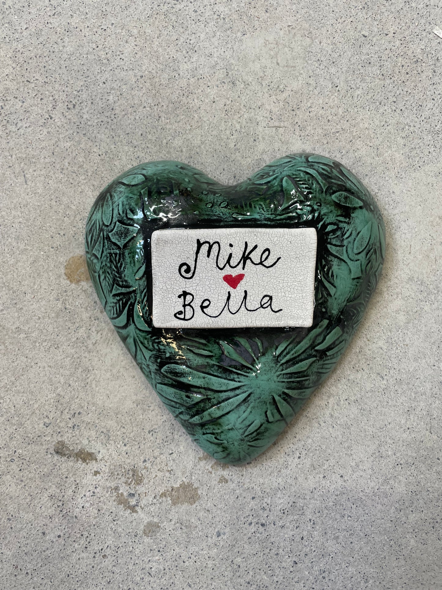 Custom ceramic puff hearts made to order.