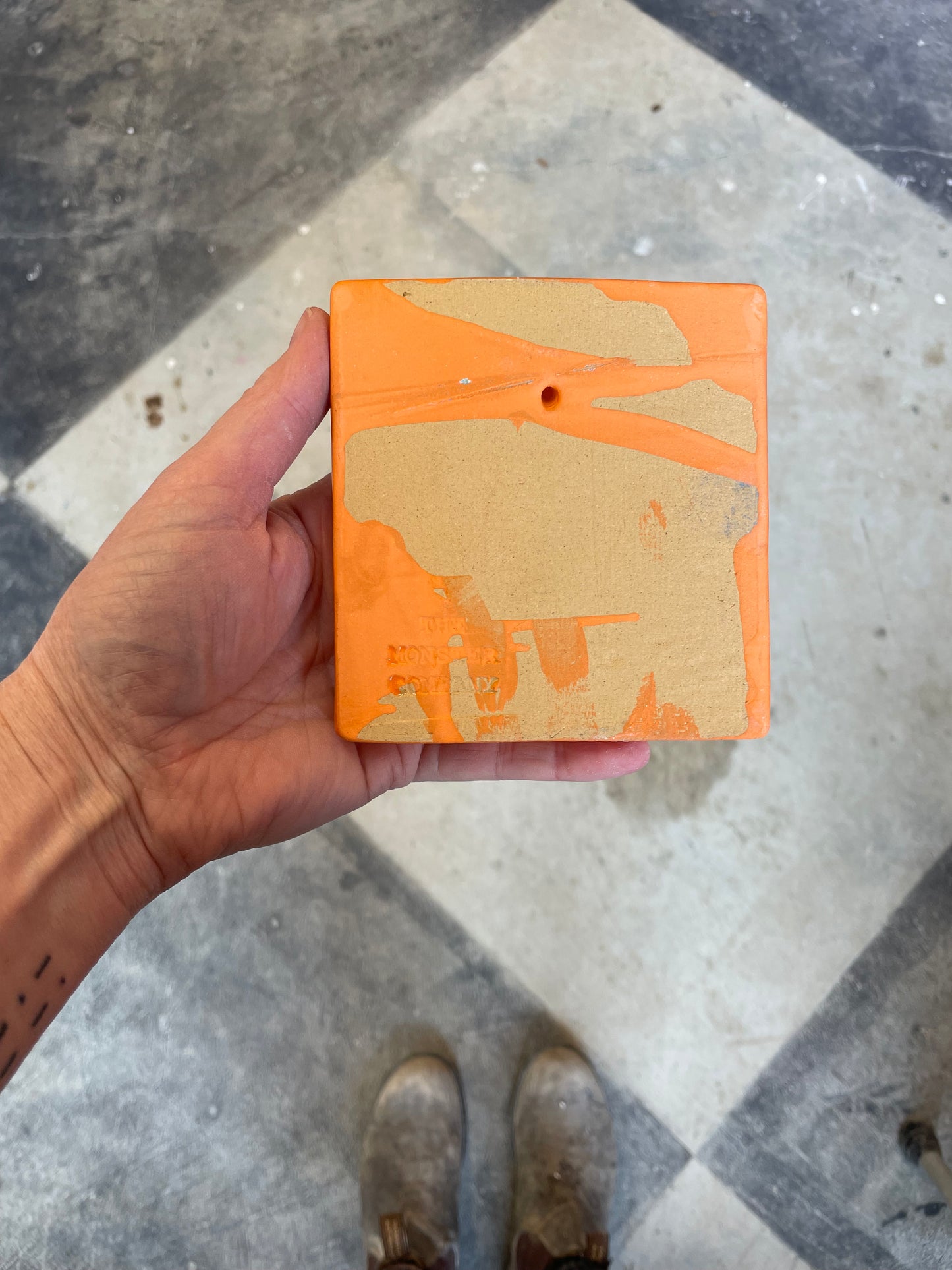 Letter C ceramic tile