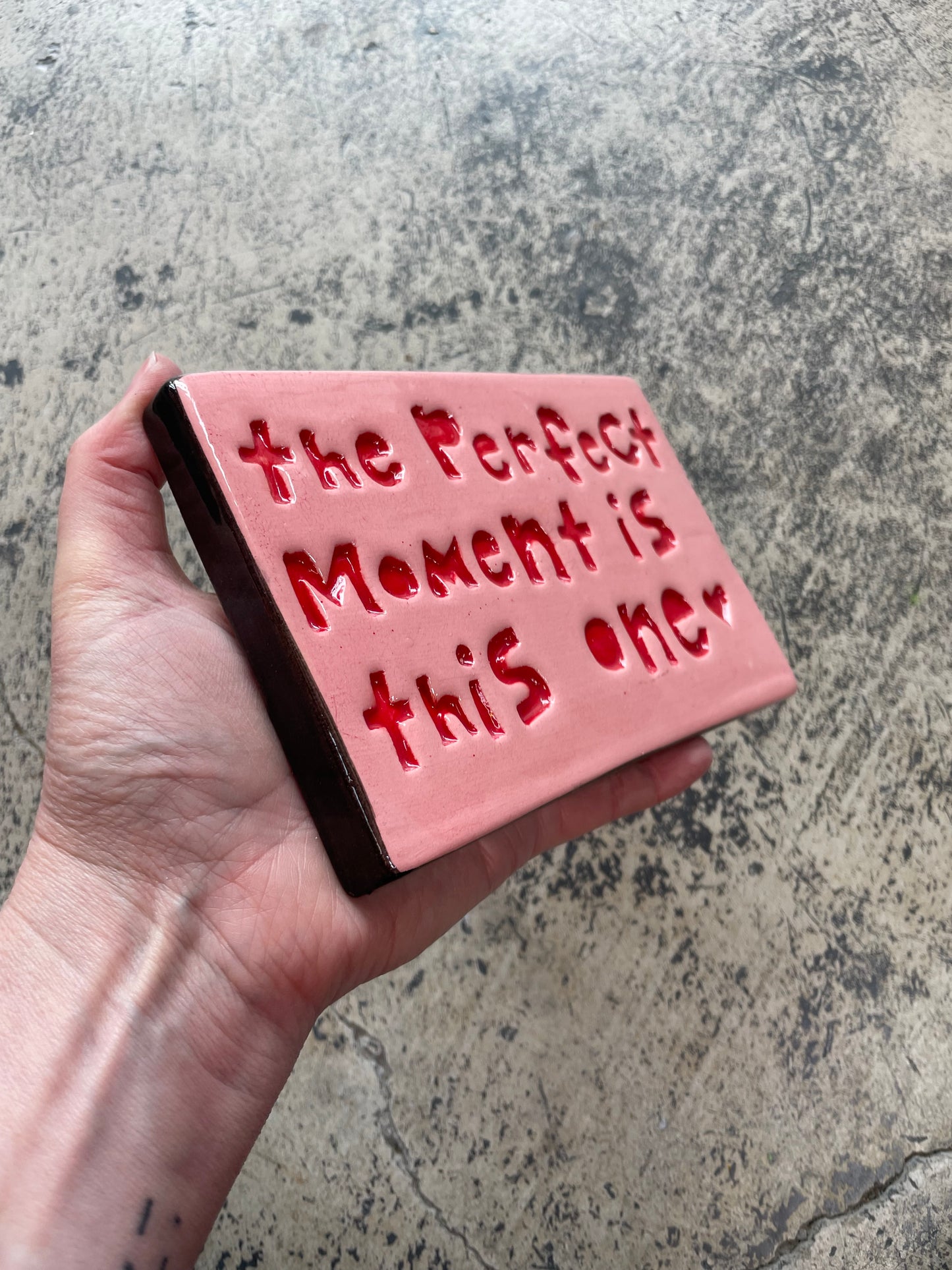 The perfect moment is this one tile