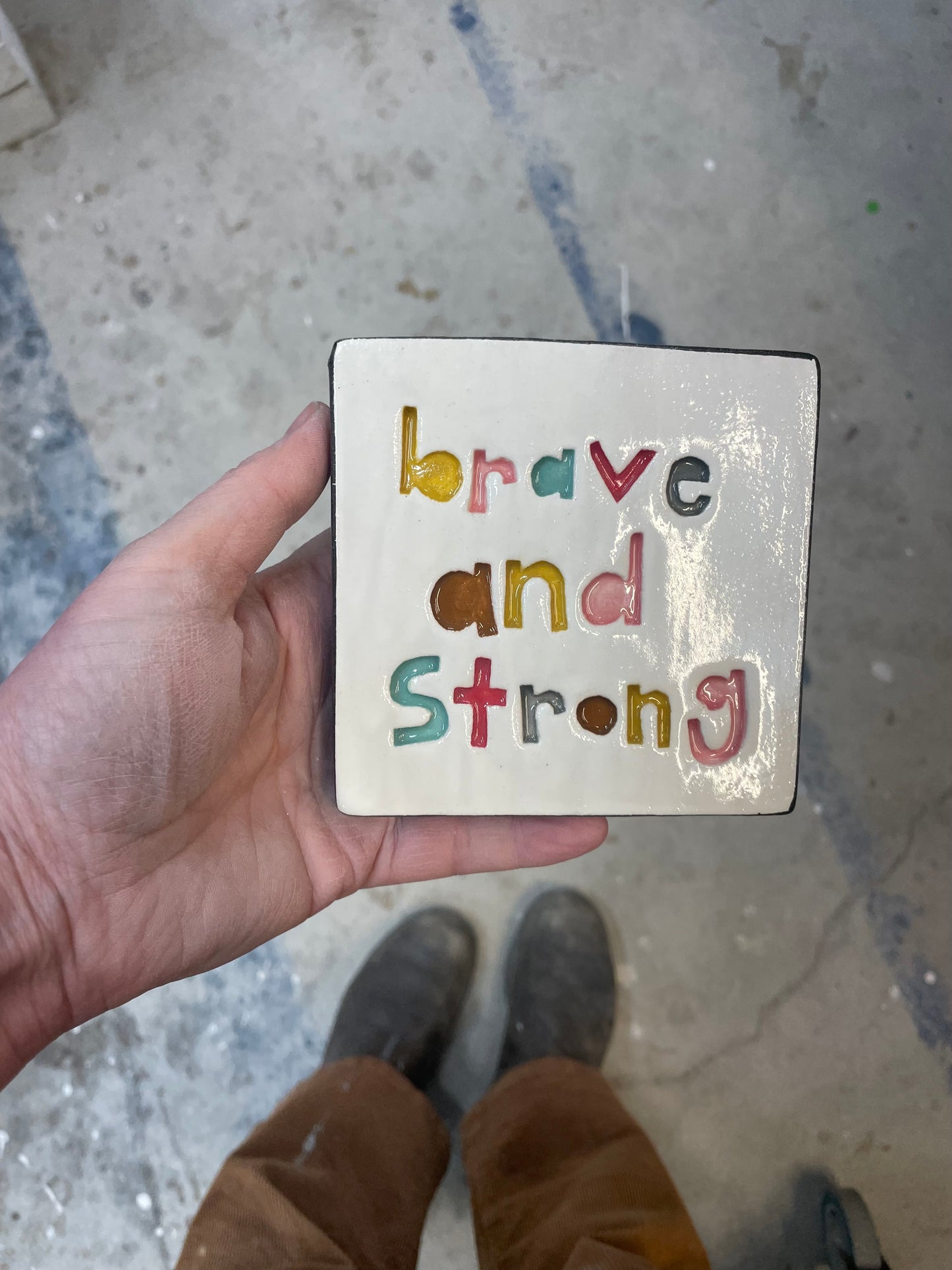 Brave and strong tile