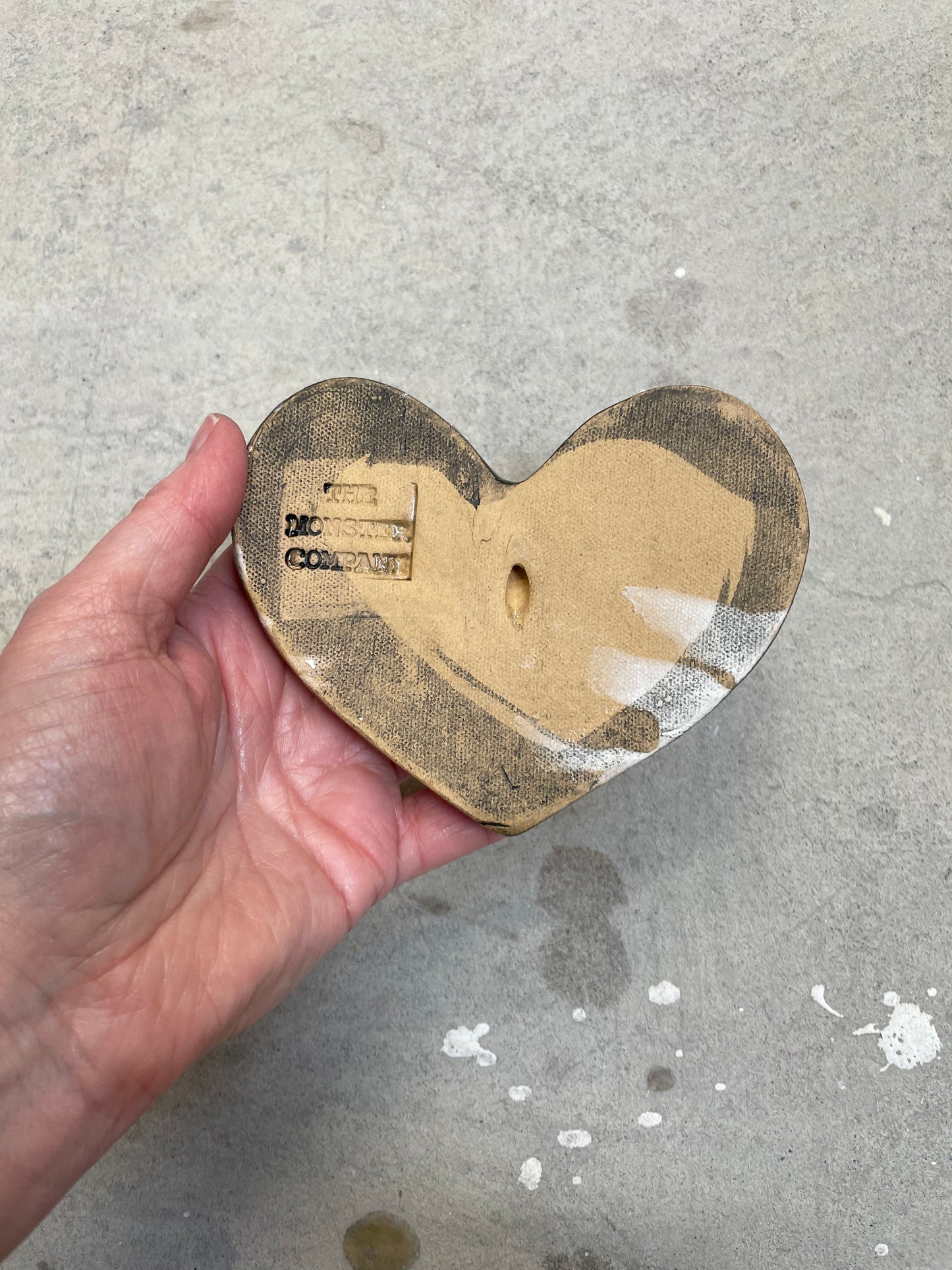 White Double Bird Heart