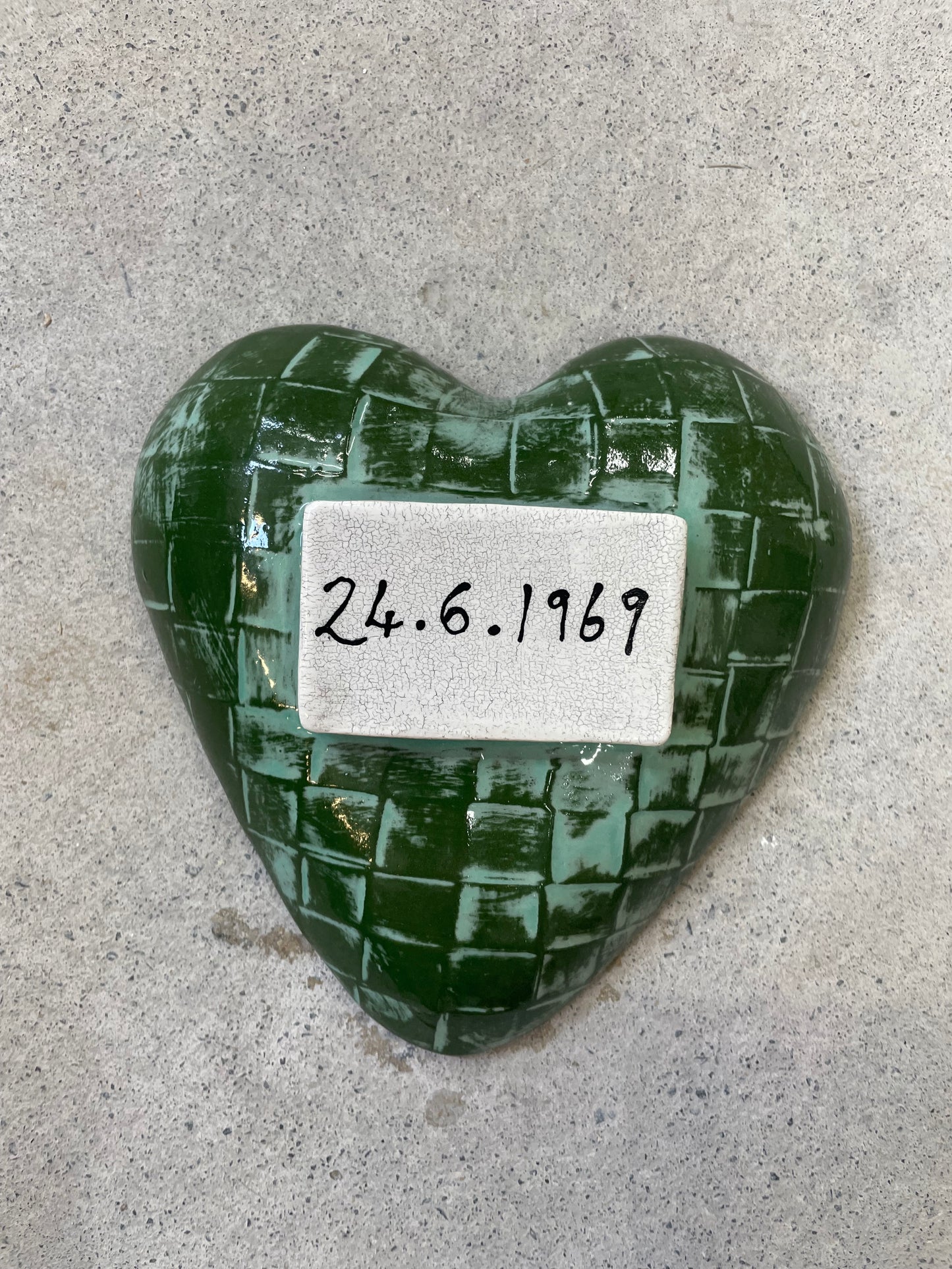 Custom ceramic puff hearts made to order.