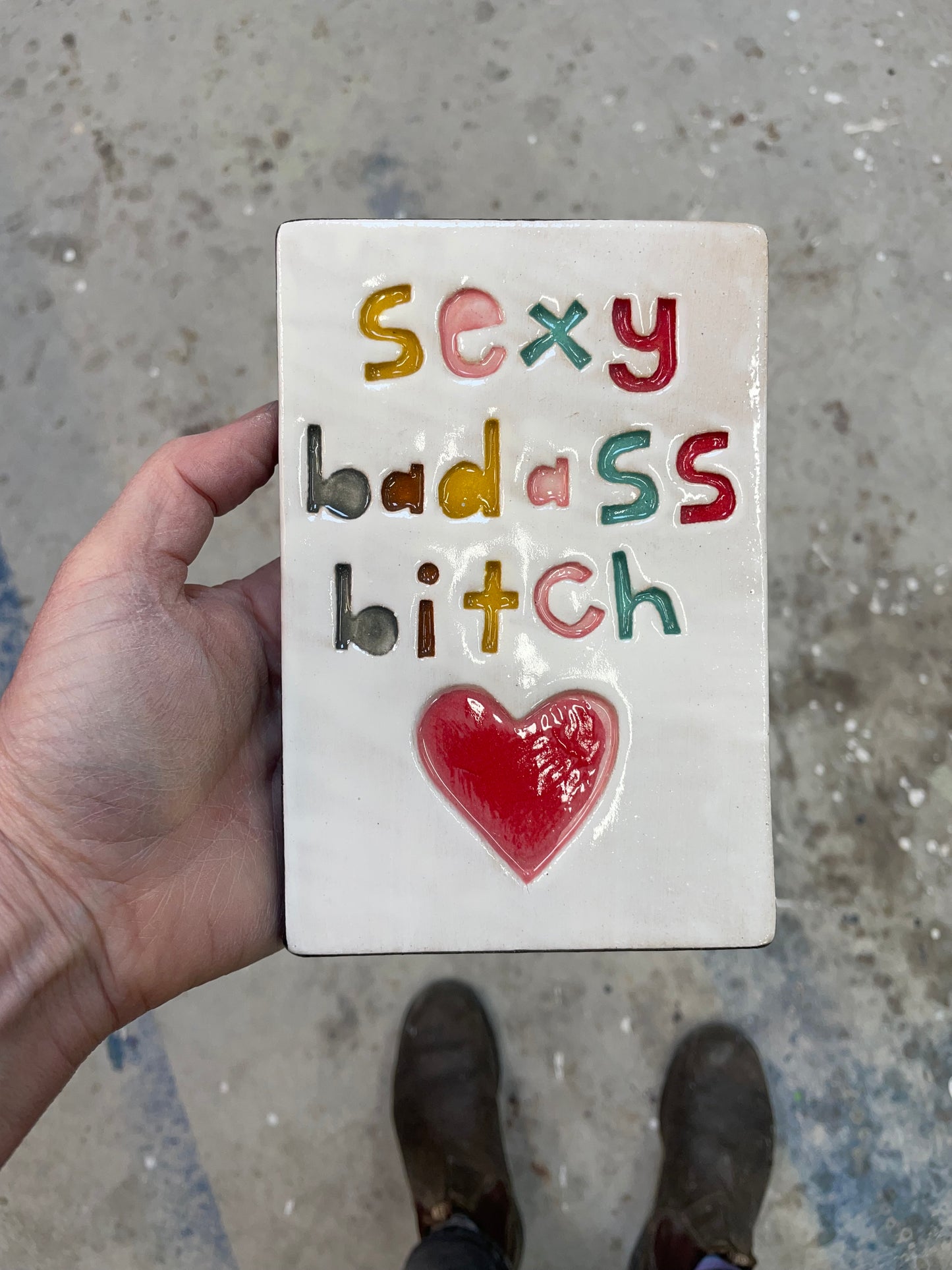 Sexy badass bitch tile.