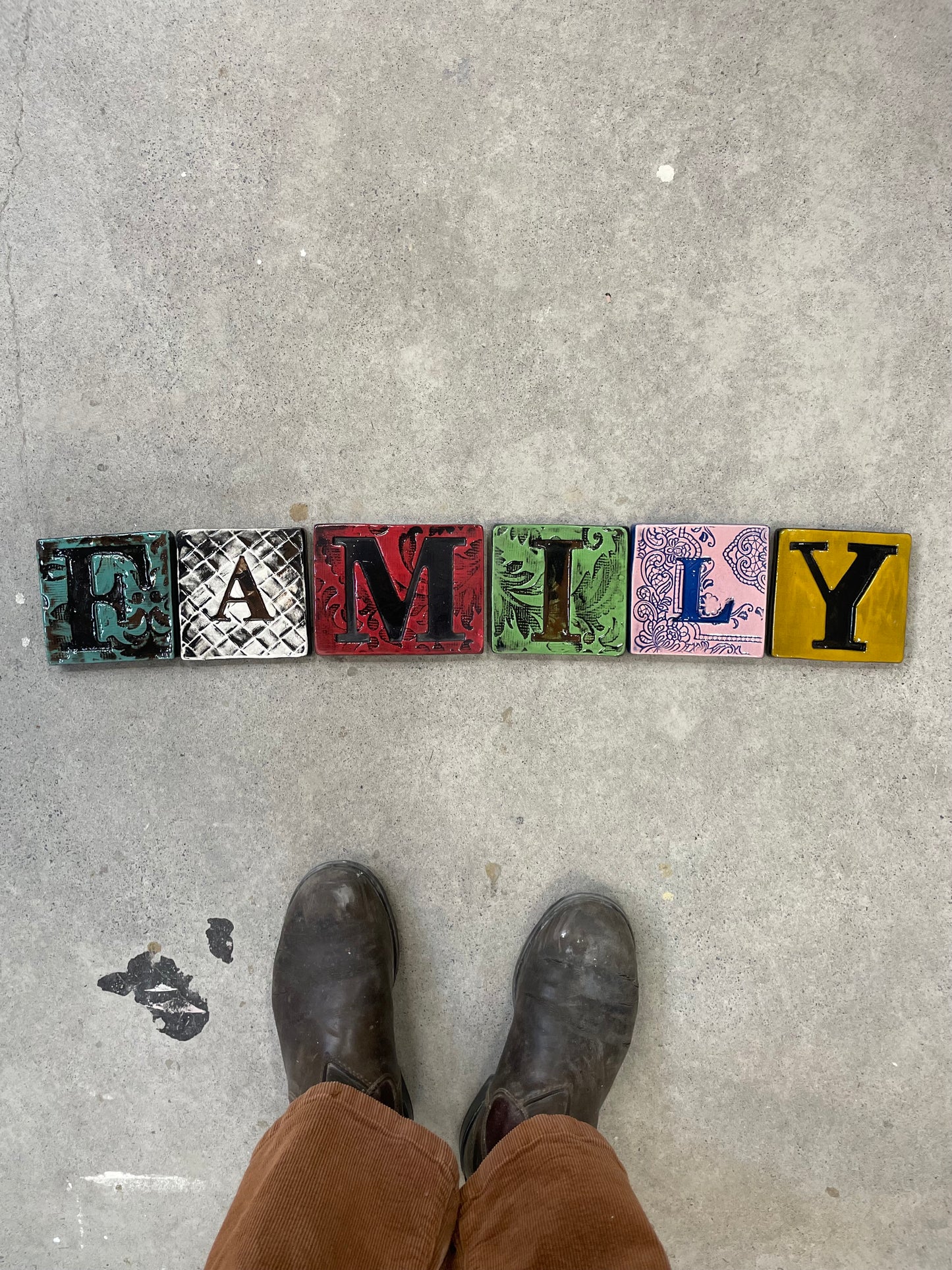 Family blocks tiles