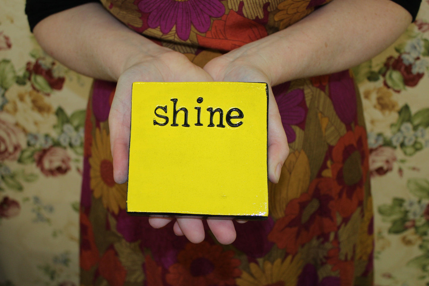 Bright Yellow Shine Tile