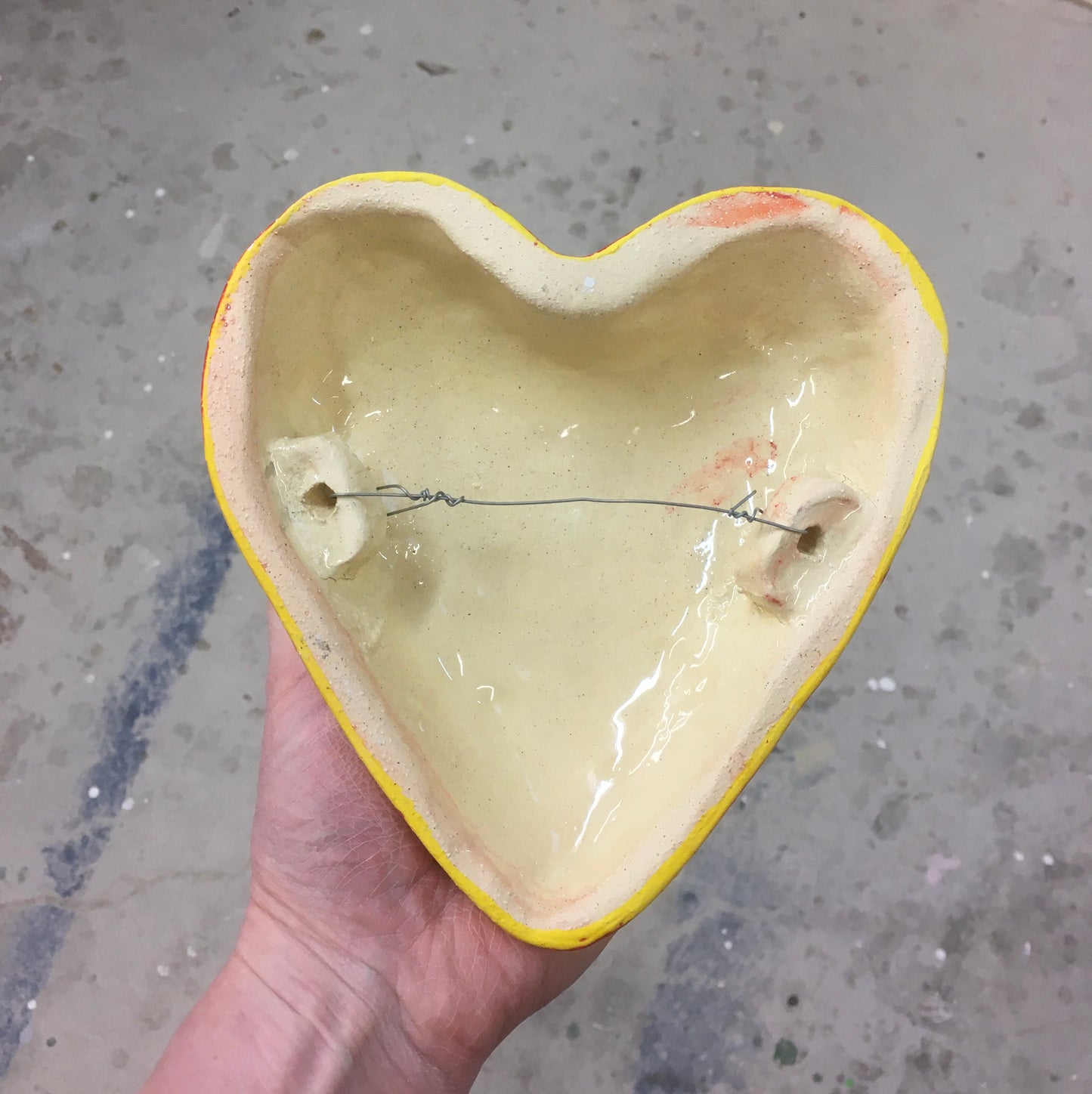Shine ceramic heart