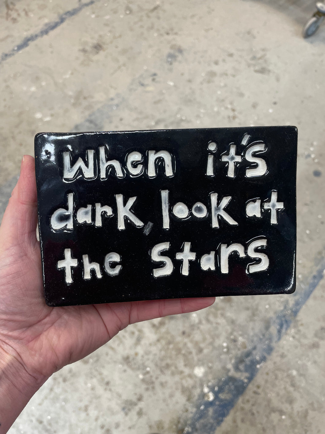 When it’s dark tile.