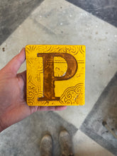 Load image into Gallery viewer, Letter P ceramic tile
