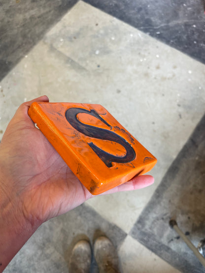 Letter S ceramic tile