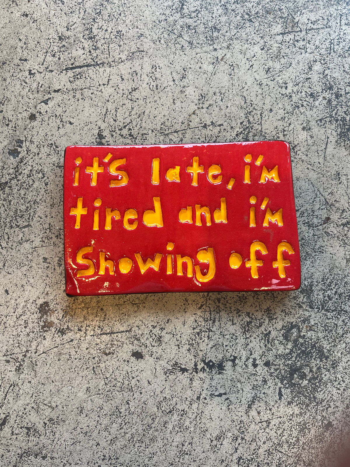 it's late, I'm tired, and I'm showing off tile