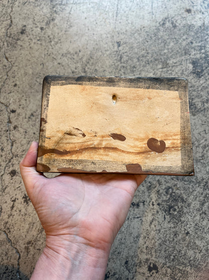 always blow on the pie tile