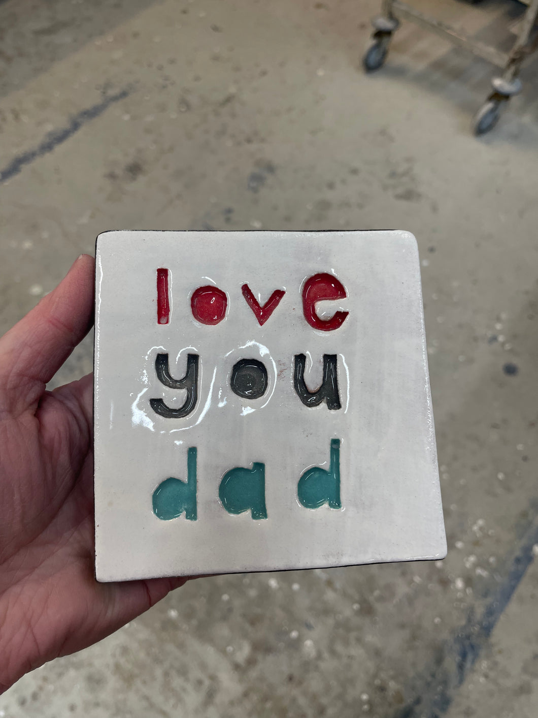 Love you dad tile