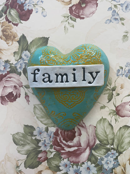 Family ceramic Heart