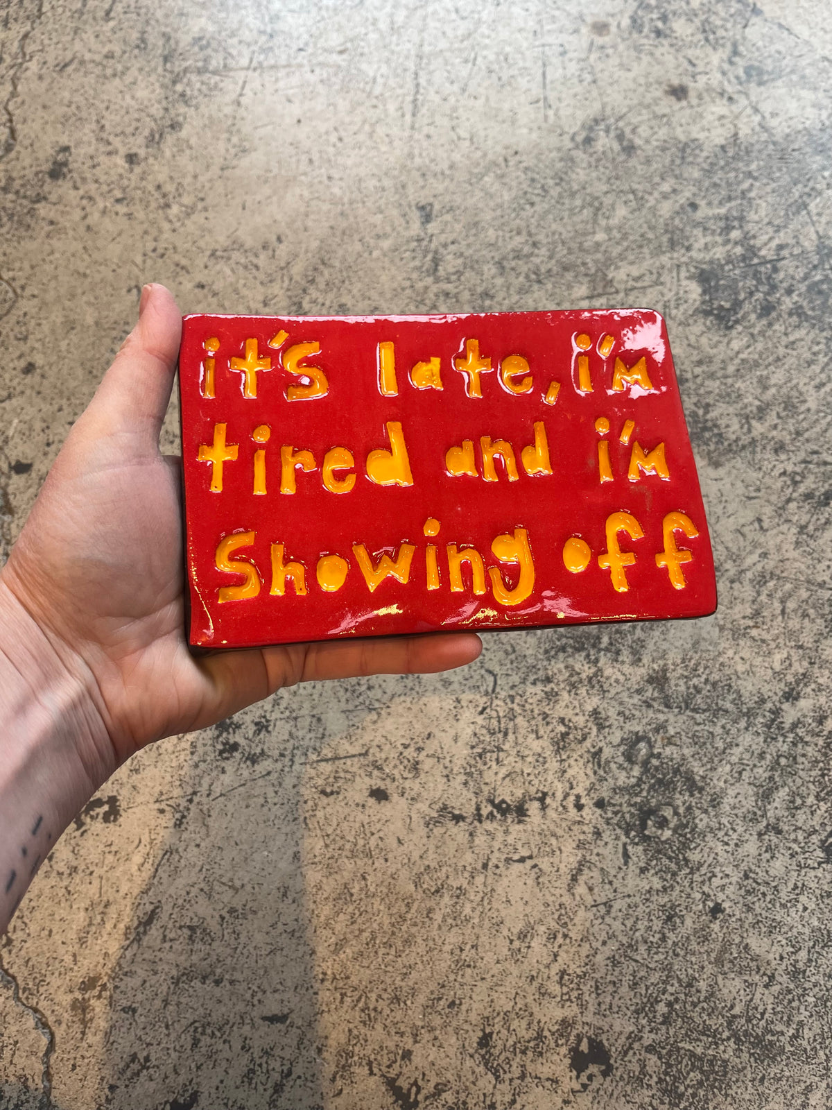 it's late, I'm tired, and I'm showing off tile