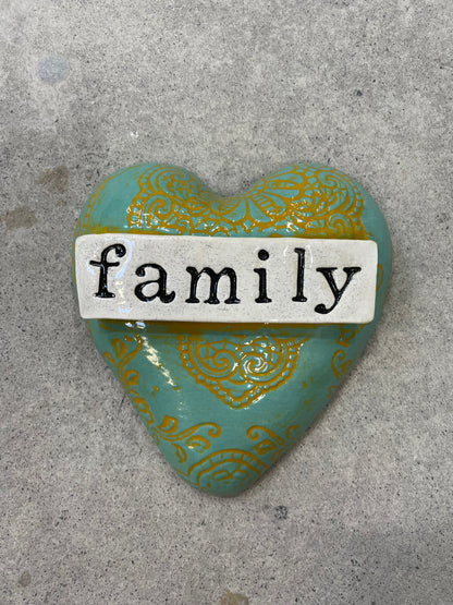 Family ceramic Heart