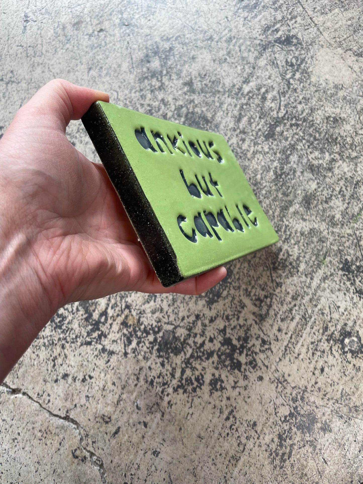Anxious but capable tile