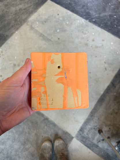 Letter S ceramic tile
