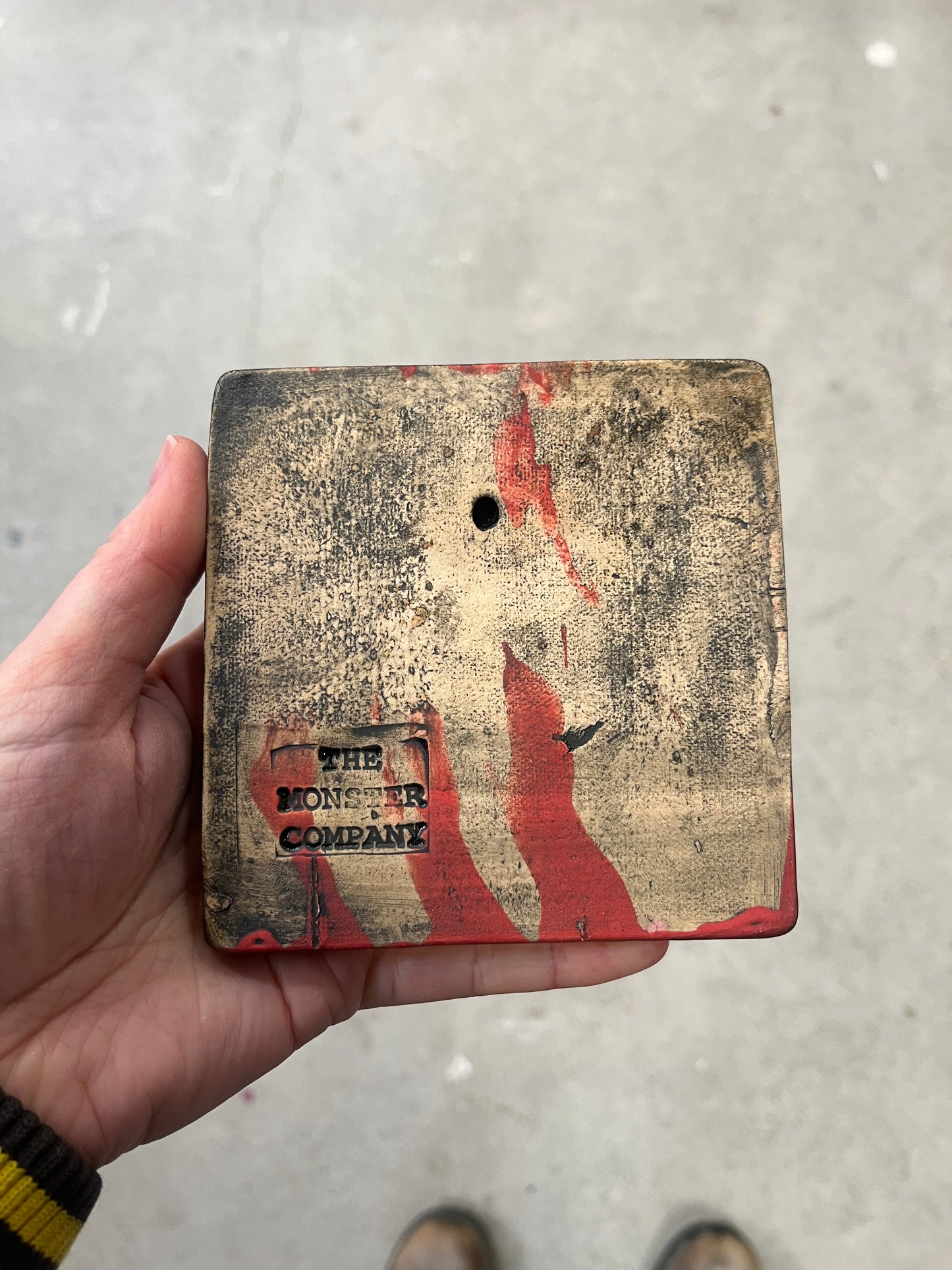 Letter U ceramic tile