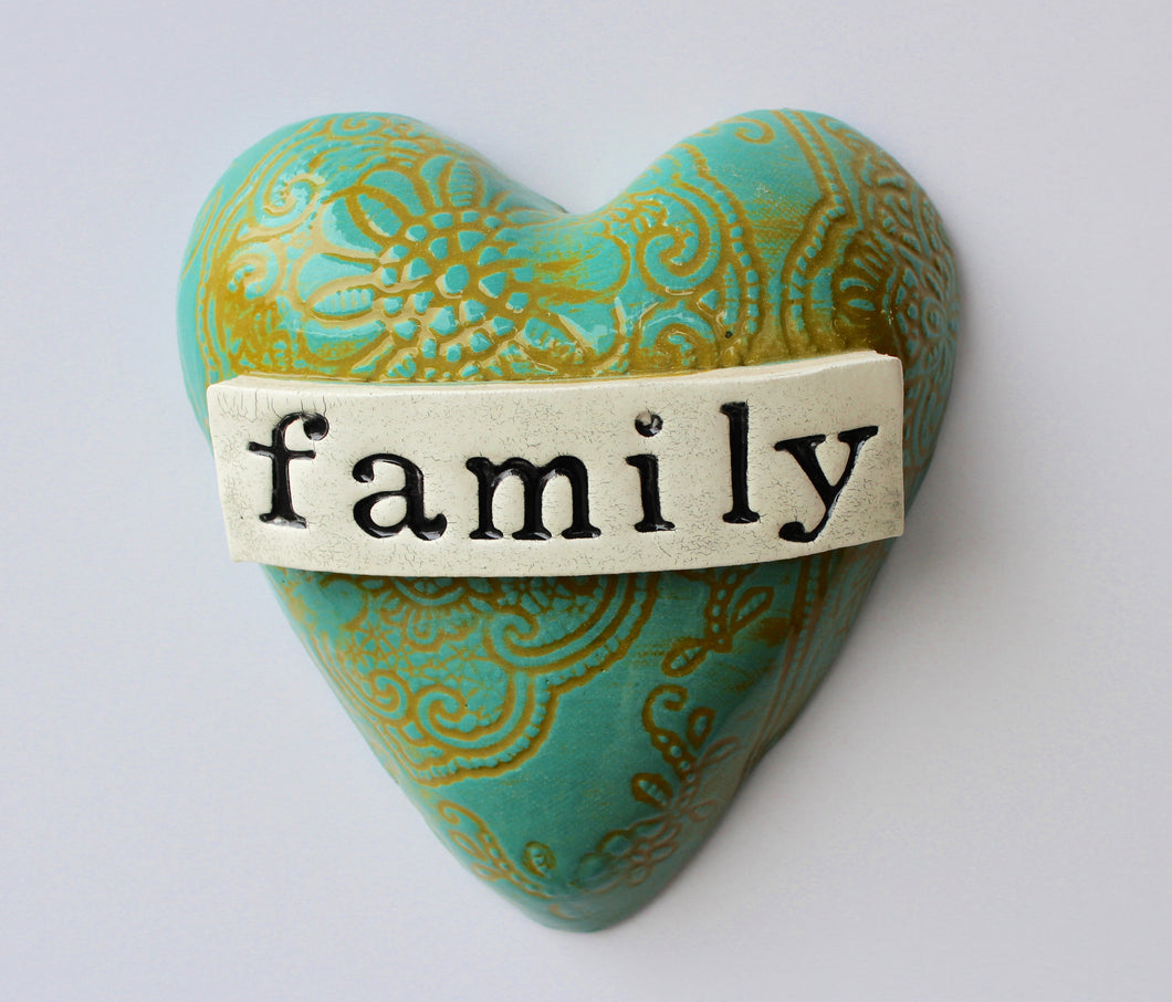 Family ceramic Heart