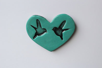 Duck Egg Blue Wall Heart.