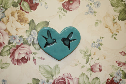 Duck Egg Blue Wall Heart.