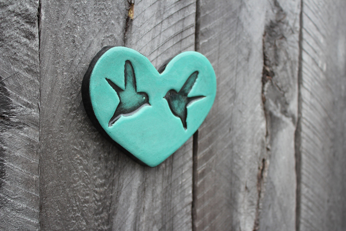 Duck Egg Blue Wall Heart.