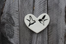 Load image into Gallery viewer, White Double Bird Heart
