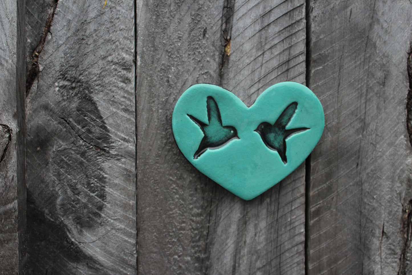 Duck Egg Blue Wall Heart.