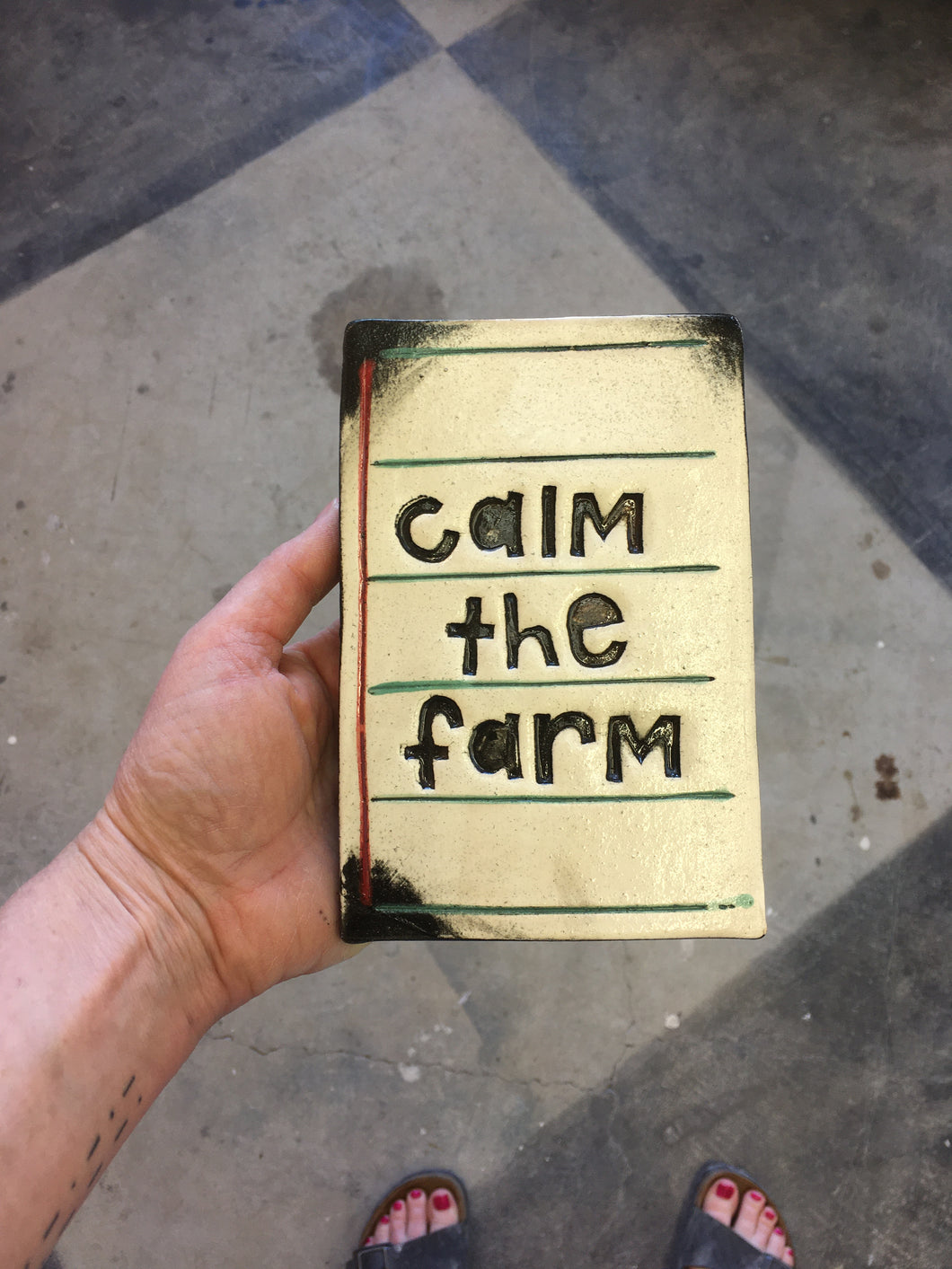 Calm the farm tile.