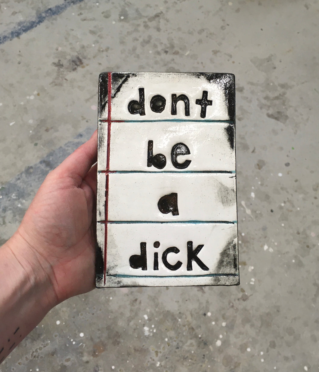 Don’t be a dick tile