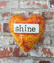 Load image into Gallery viewer, Shine ceramic heart

