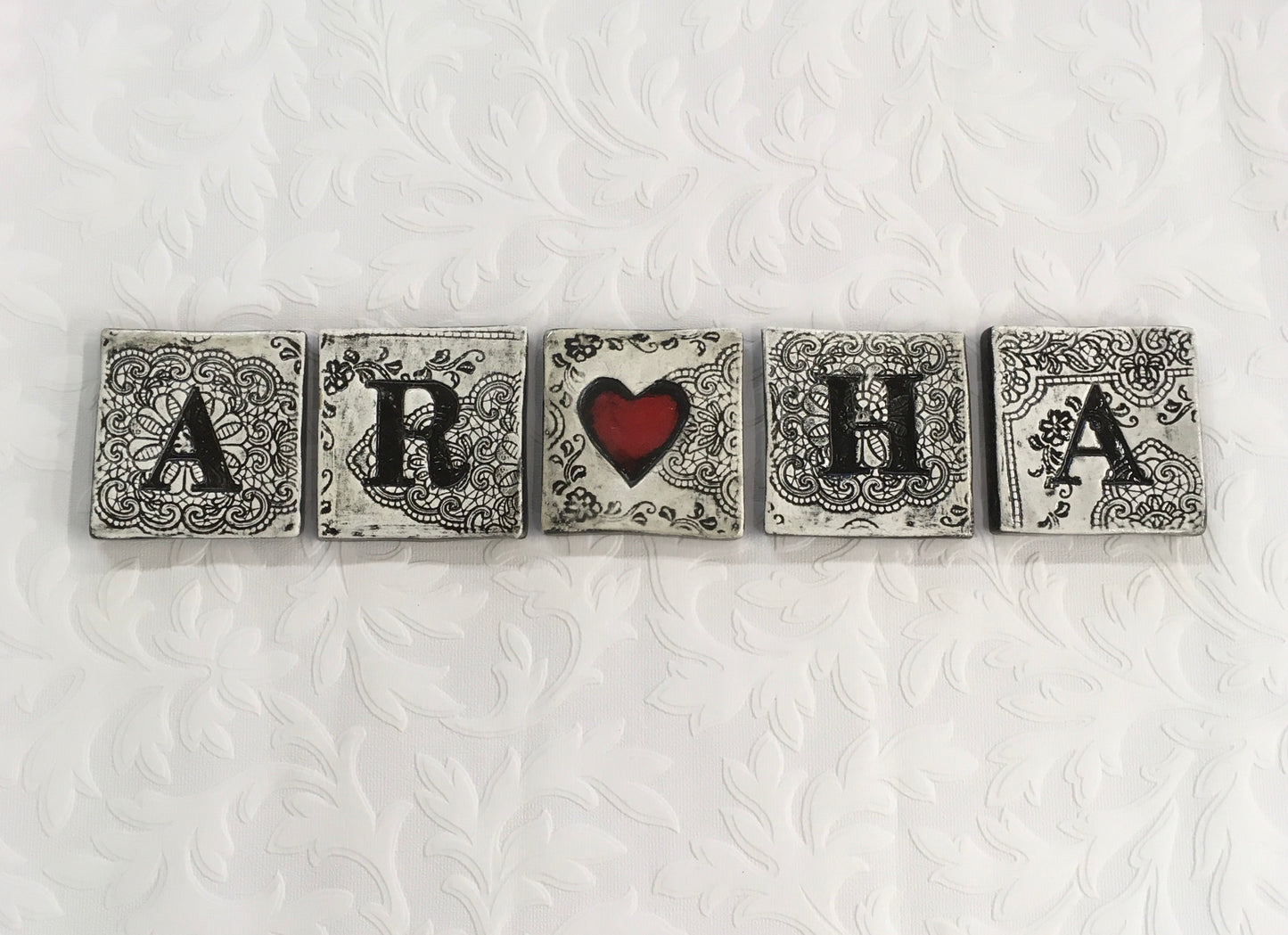 Aroha tiles black and white